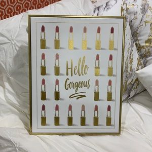 “Hello Gorgeous” Wrapped Canvas